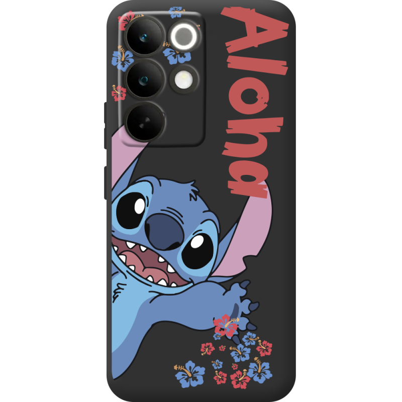 Чорний чохол BoxFace Realme C85 Pro Гавайський гість Stich