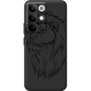Чорний чохол BoxFace Realme C85 Pro Lion