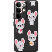 Прозорий чохол BoxFace Realme C85 Pro с 3D-глазками Mouse