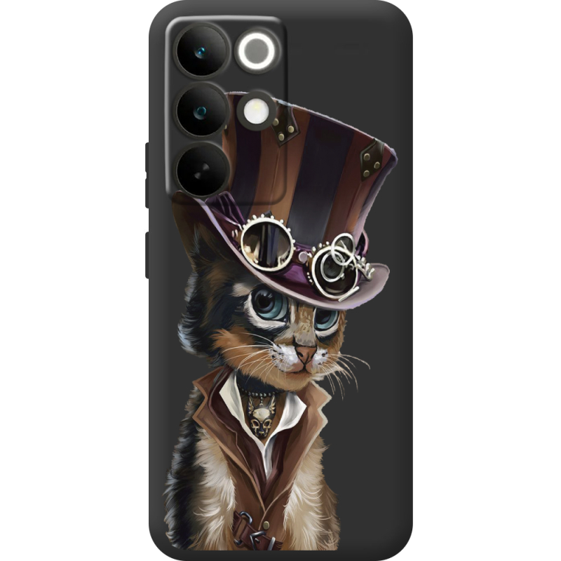 Прозорий чохол BoxFace Realme C85 Pro Steampunk Cat