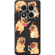 Прозорий чохол BoxFace Xiaomi Redmi Note 15 Pro с 3D-глазками Pug