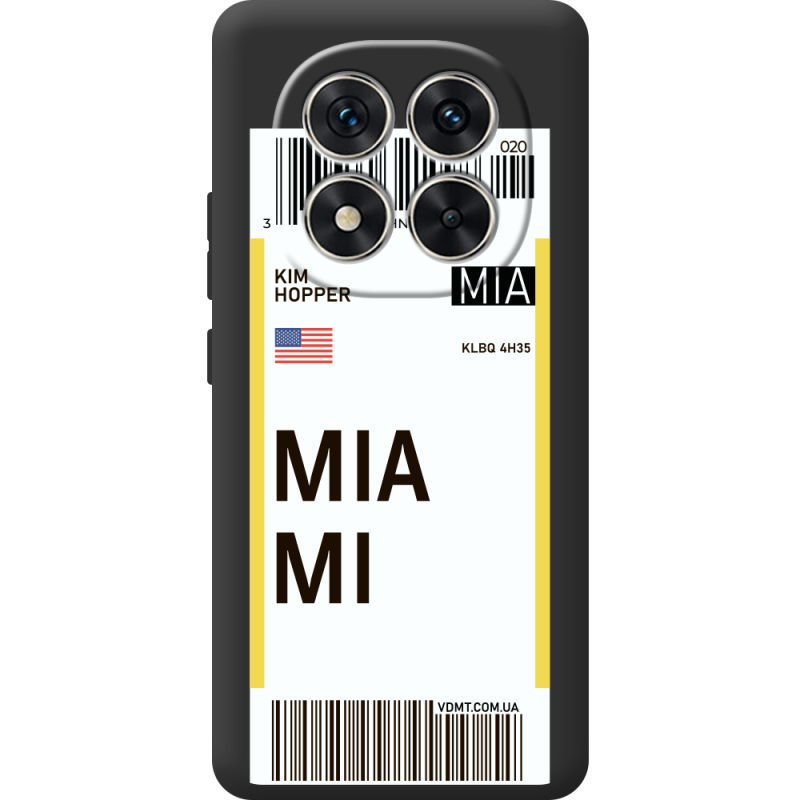 Прозорий чохол BoxFace Xiaomi Redmi Note 15 Pro Ticket Miami