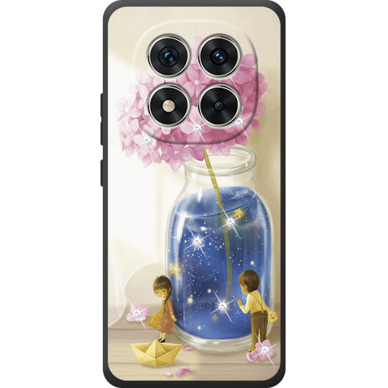 Чохол зі стразами Xiaomi Redmi Note 15 Pro Little Boy and Girl