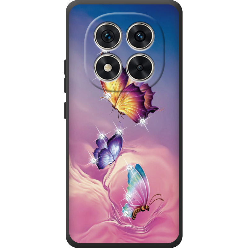 Чохол зі стразами Xiaomi Redmi Note 15 Pro Butterflies