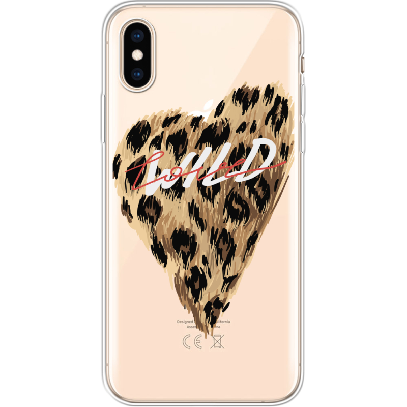 Прозрачный чехол Uprint Apple iPhone XS Wild Love