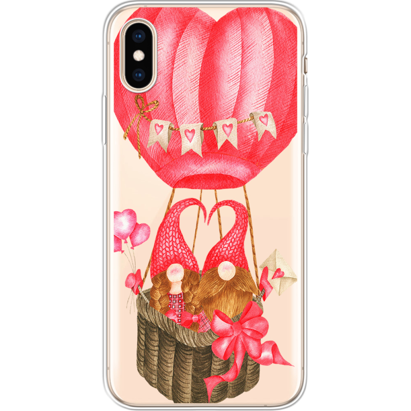 Прозрачный чехол Uprint Apple iPhone XS Valentine Dwarfs