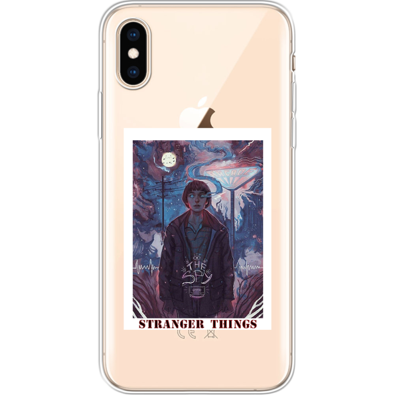 Прозрачный чехол Uprint Apple iPhone XS Stranger Things