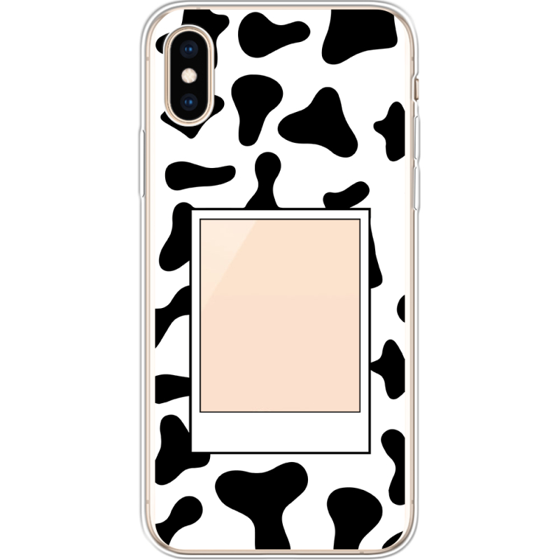 Прозрачный чехол Uprint Apple iPhone XS Cow