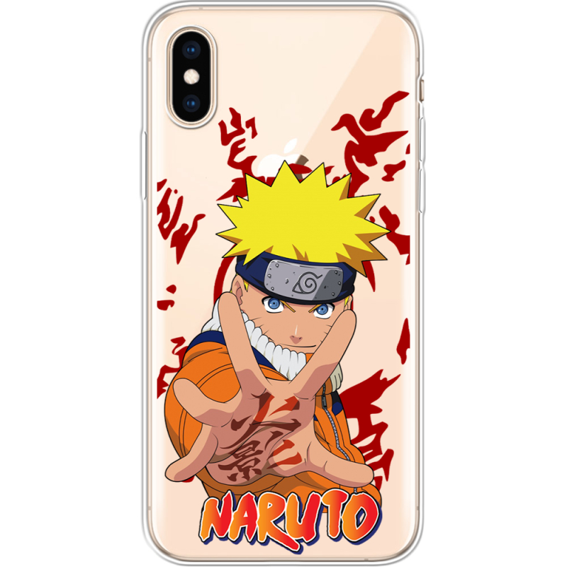 Прозрачный чехол Uprint Apple iPhone XS Naruto