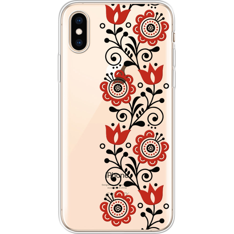 Прозрачный чехол Uprint Apple iPhone XS Ethno Ornament