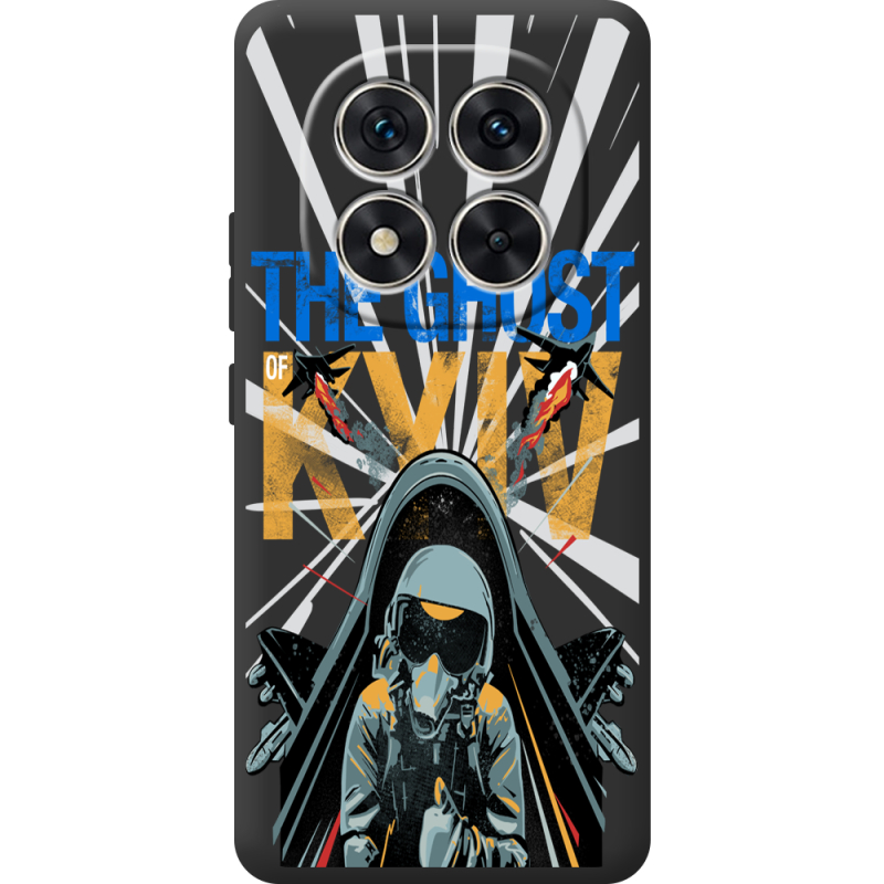 Чорний чохол BoxFace Xiaomi Redmi Note 15 Pro Привид Києва в дії