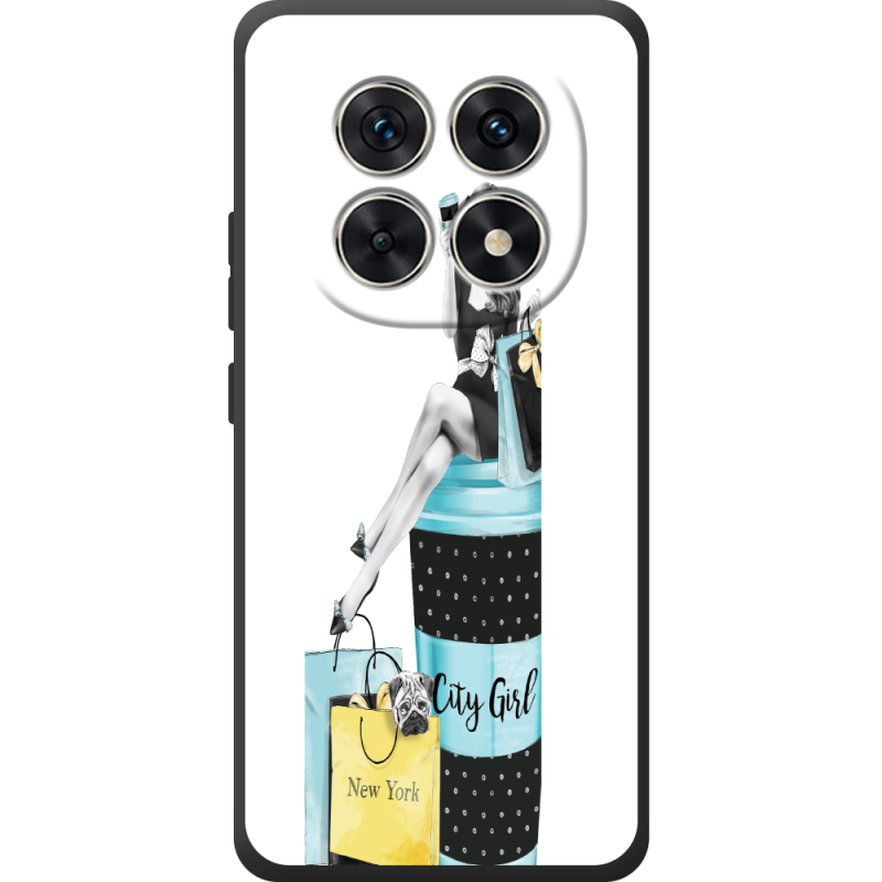 Прозорий чохол BoxFace Poco M8 City Girl
