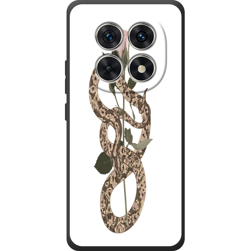 Прозорий чохол BoxFace Poco M8 Glamor Snake