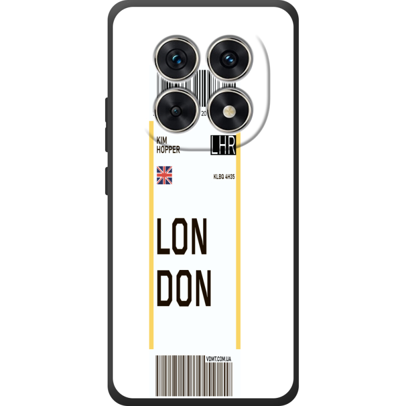 Прозорий чохол BoxFace Poco M8 Ticket London