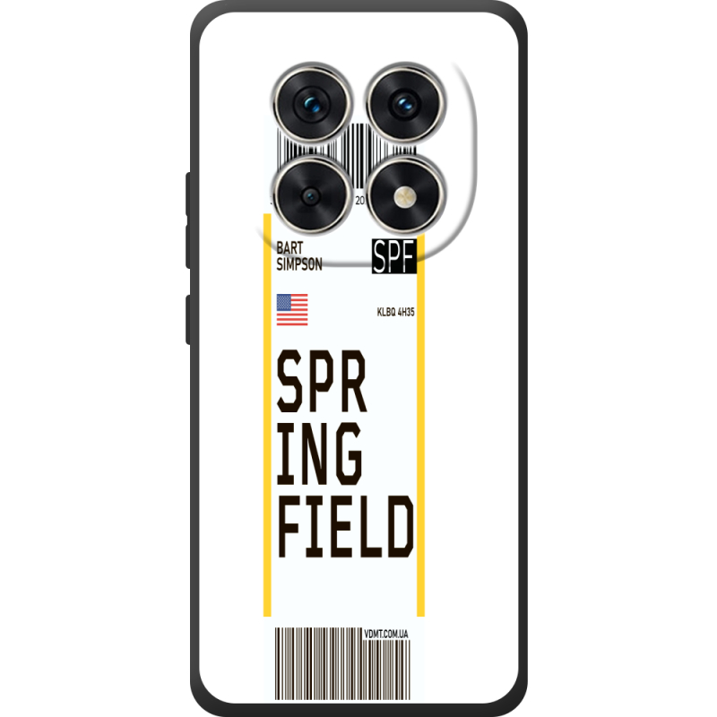 Прозорий чохол BoxFace Poco M8 Ticket Springfield