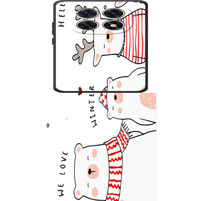 Прозорий чохол BoxFace Poco M8 The Friendly Beasts