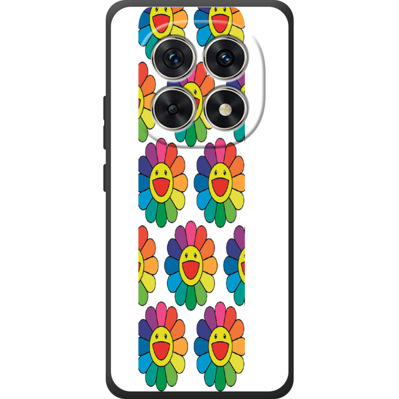 Прозорий чохол BoxFace Poco M8 Hippie Flowers