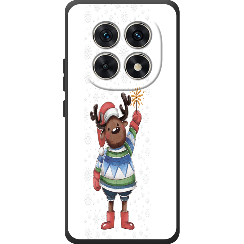 Прозорий чохол BoxFace Poco M8 Christmas Deer with Snow