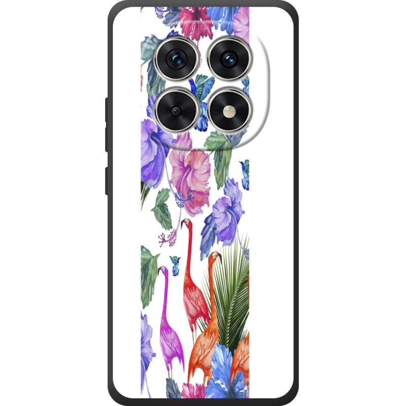 Прозорий чохол BoxFace Poco M8 Flamingo