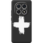 Чорний чохол BoxFace Poco M8 Білий хрест ЗСУ