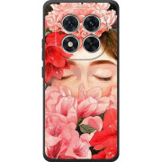 Чохол BoxFace Poco M8 Pro Girl in Flowers