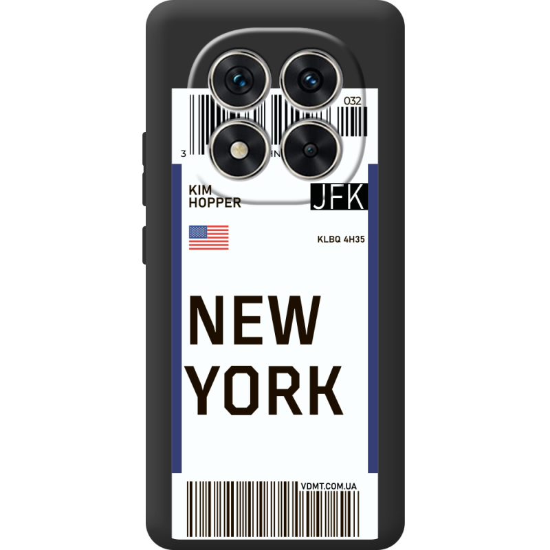 Прозорий чохол BoxFace Poco M8 Pro Ticket New York