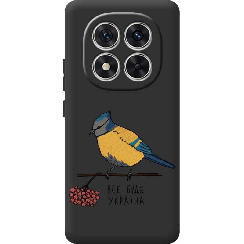 Прозорий чохол BoxFace Poco M8 Pro Синиця і калина