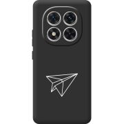 Чорний чохол BoxFace Poco M8 Pro Paper Plane