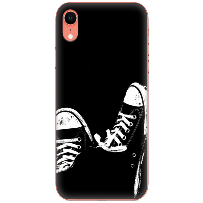Чехол Uprint Apple iPhone XR Black Sneakers