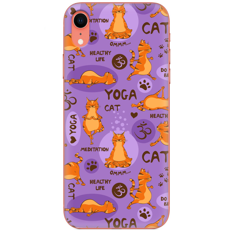 Чехол Uprint Apple iPhone XR Yoga Cat