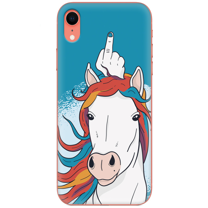 Чехол Uprint Apple iPhone XR Fuck Unicorn