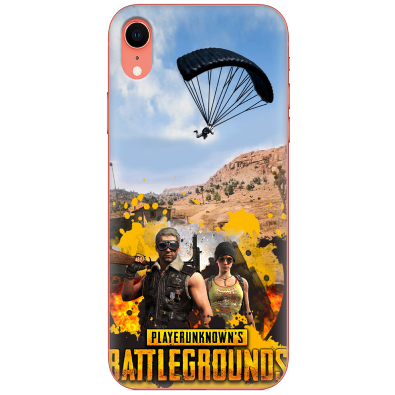 Чехол Uprint Apple iPhone XR Pubg parachute