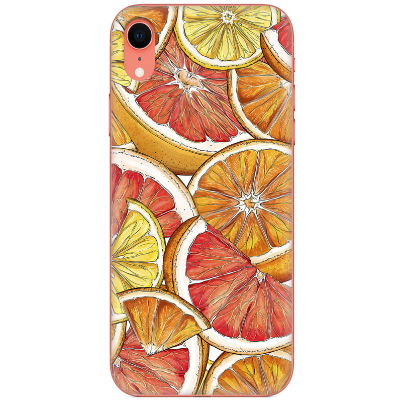 Чехол Uprint Apple iPhone XR Citrus Pattern