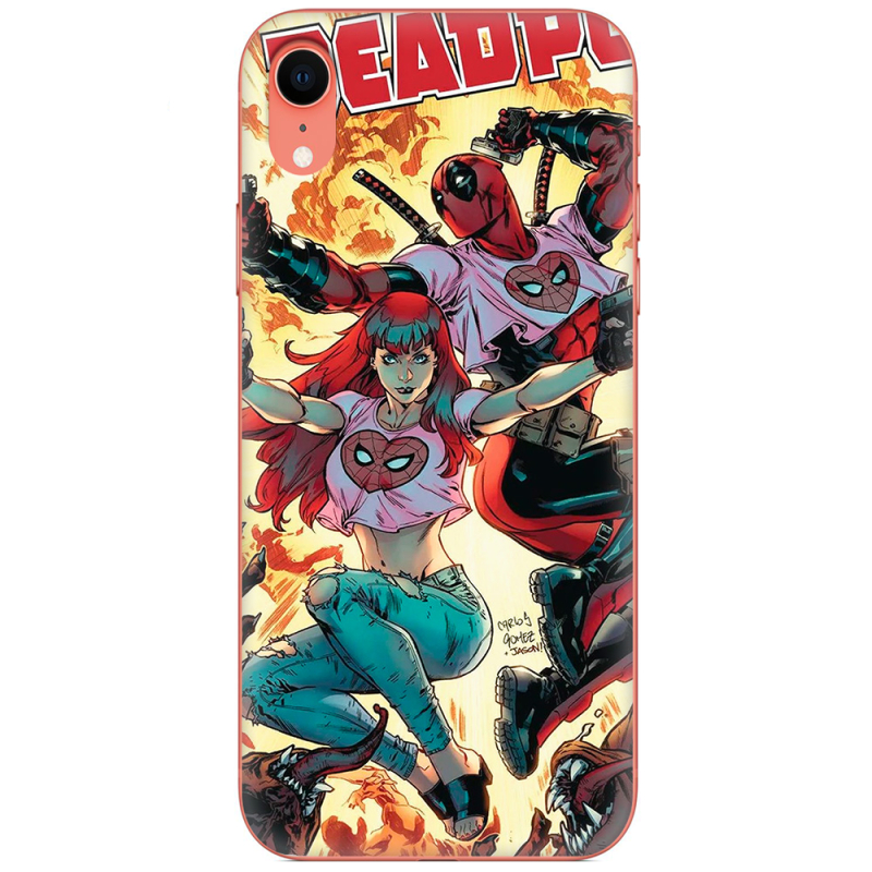 Чехол Uprint Apple iPhone XR Deadpool and Mary Jane