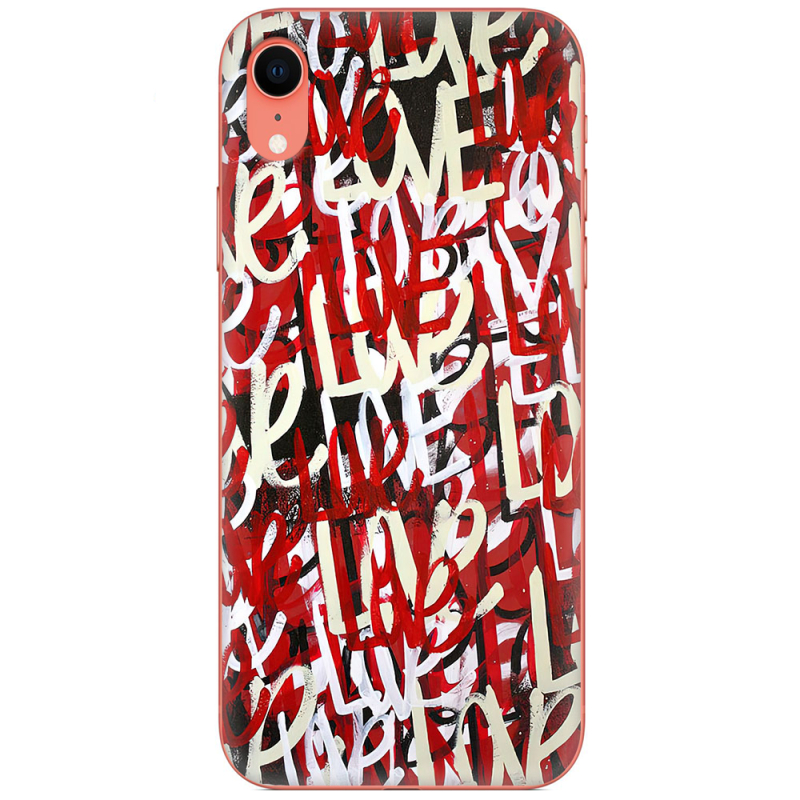 Чехол Uprint Apple iPhone XR Love Graffiti