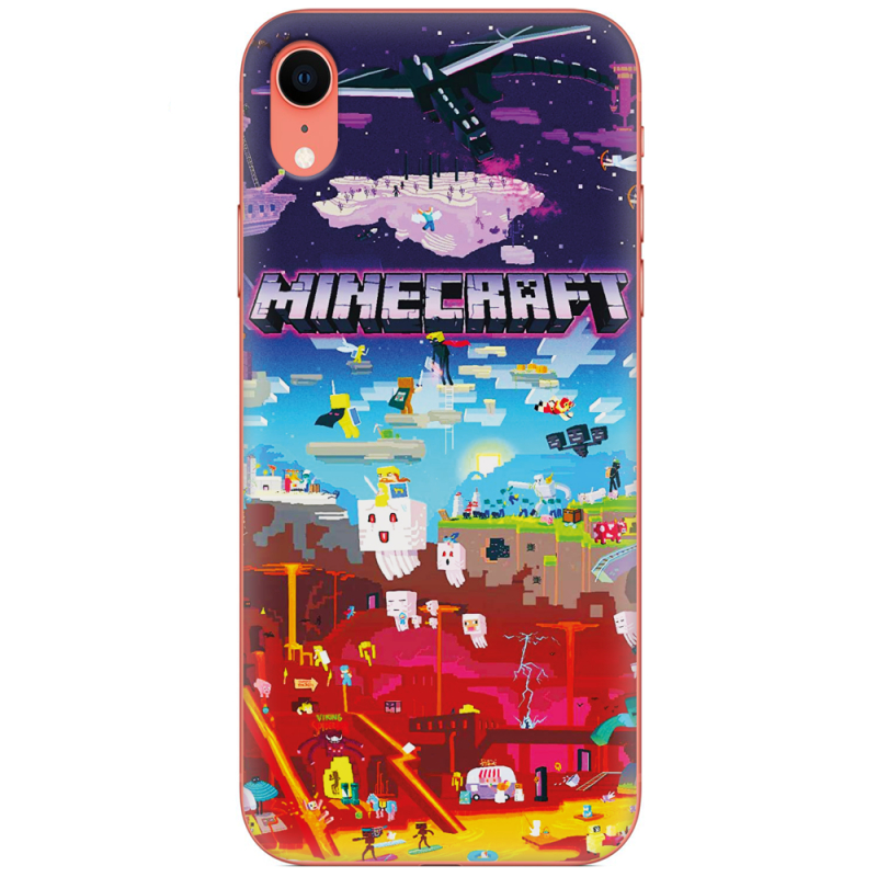 Чехол Uprint Apple iPhone XR Minecraft World Beyond