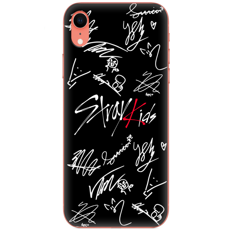 Чехол Uprint Apple iPhone XR Stray Kids автограф