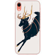 Чехол Uprint Apple iPhone XR Black Deer