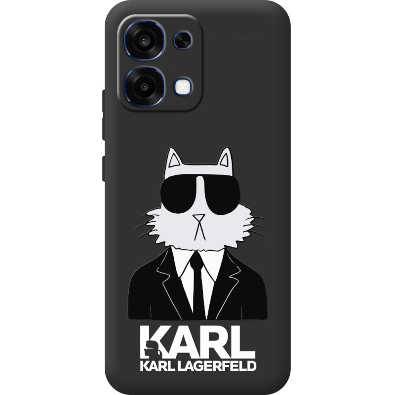 Чорний чохол BoxFace OPPO A6 Pro Cat in Black