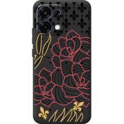 Чорний чохол BoxFace OPPO A6 Pro FranceFlowers