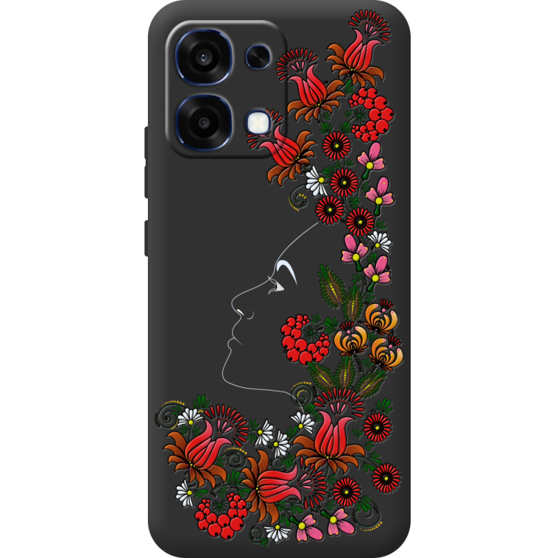 Чорний чохол BoxFace OPPO A6 Pro 3D Ukrainian Muse