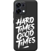 Чорний чохол BoxFace OPPO A6 Pro Hard Times Good Times