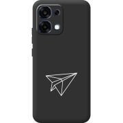 Чорний чохол BoxFace OPPO A6 Pro Paper Plane