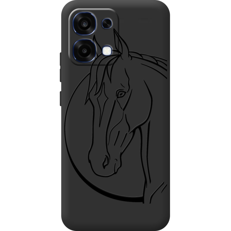 Чорний чохол BoxFace OPPO A6 Pro Horse