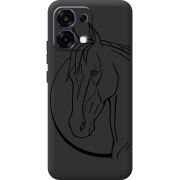 Чорний чохол BoxFace OPPO A6 Pro Horse