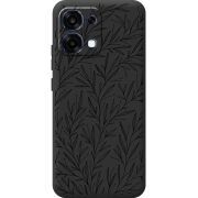 Чорний чохол BoxFace OPPO A6 Pro Leaves