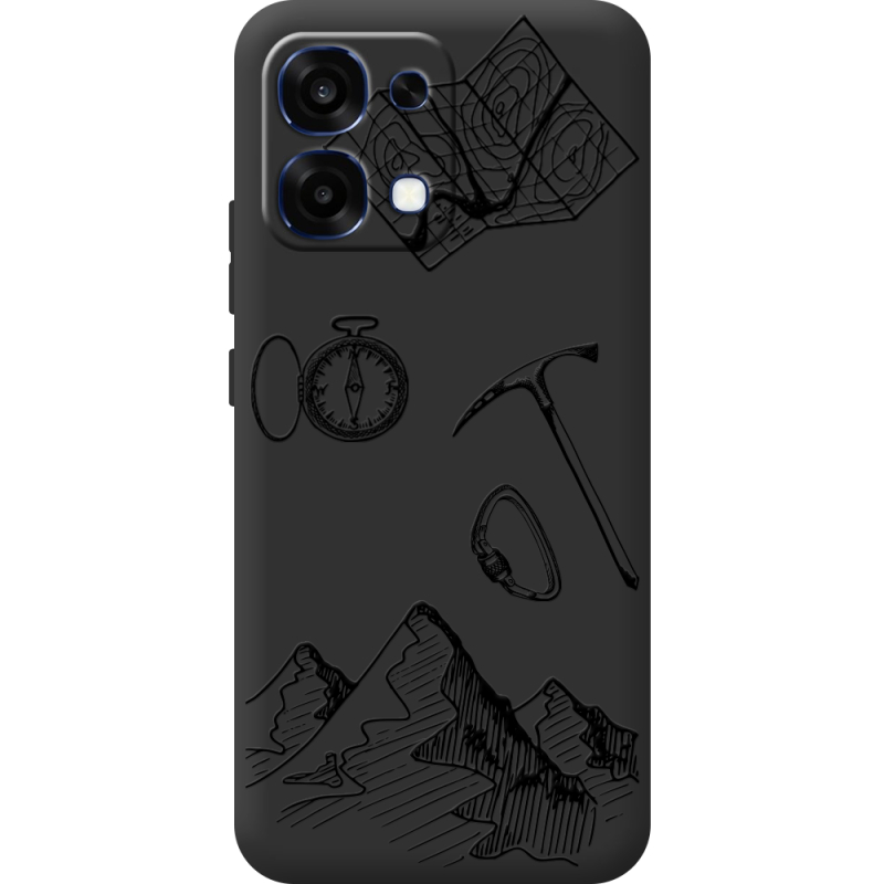 Чорний чохол BoxFace OPPO A6 Pro Mountains