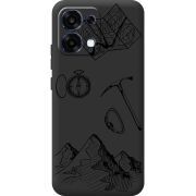 Чорний чохол BoxFace OPPO A6 Pro Mountains