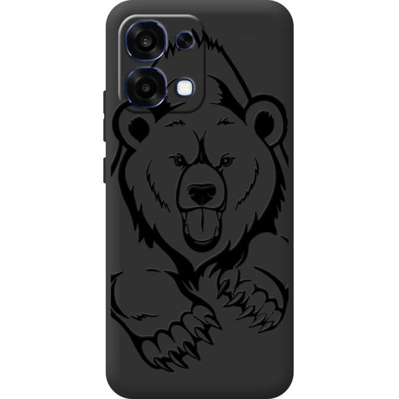 Чорний чохол BoxFace OPPO A6 Pro Grizzly Bear