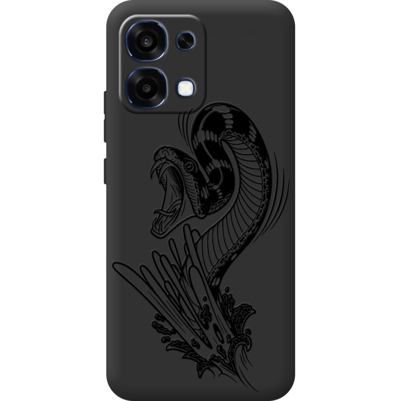 Чорний чохол BoxFace OPPO A6 Pro Snake